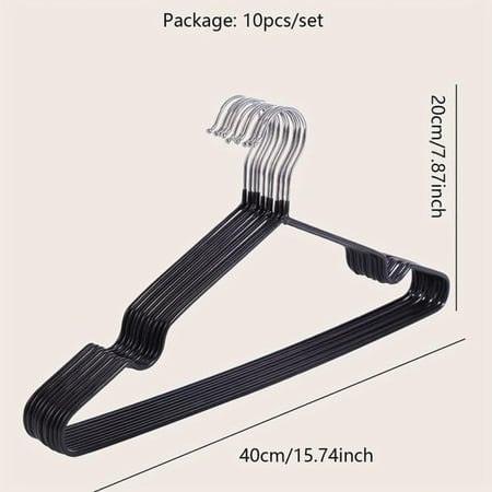 علاقة ملابس حديد ملبس أسود٤٠سم صيني1قطعة