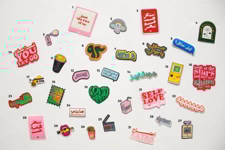 مجموعة ستيكرات على حسب الطلب