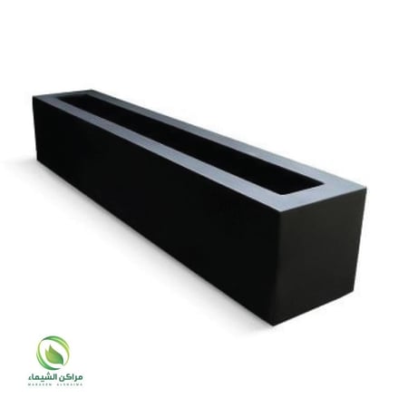 حوض زرع كبير 2متر فايبر فتحة ضيقة