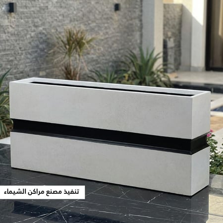 حوض زرع فيبر كبير مودرن