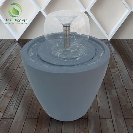 نافورة فايبر  شمسية تصميم مودرن