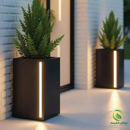 مركن زرع اشجار متحرك مضئ