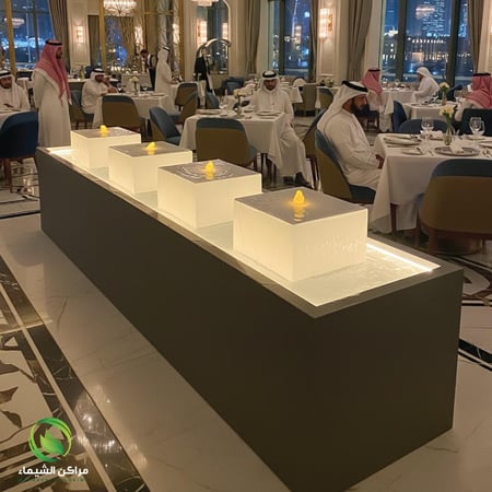 نافورة جاهزة فيبر مضيئة 2.5م