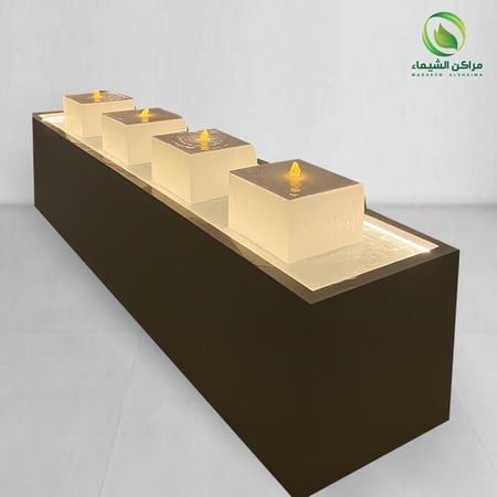 نافورة جاهزة فيبر مضيئة 2.5م