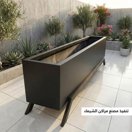 حوض زرع فايبر 2م بقاعدة