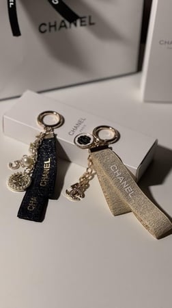 ميدالية شانيل مع البوكس و الكيس