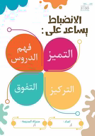 منشورات الانضباط المدرسي