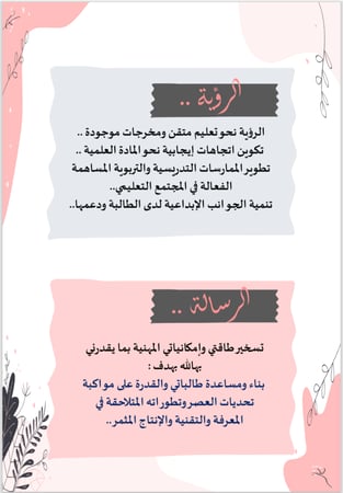 ملف انجاز معلمة