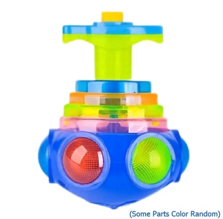 لعبة دوارة ضوئية مع موسيقى للأطفال