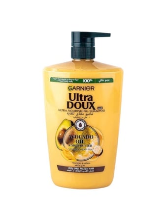شامبو غارنييه بزيت الأفوكادو وزبدة الشيا مغذي من ألترا دوكس للشعر 1000 مل
