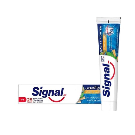معجون أسنان سيجنال مكافح التسوس بالمسواك والأعشاب 120 مل