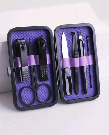 مجموعة العناية بالأظافر عبارة عن 7 قطع