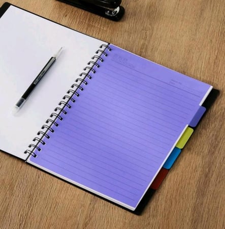 دفتر مقسم 4 أقسام - 105 صفحة