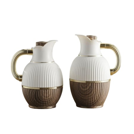 طقم ترامس شاي وقهوة من ماركة Petros بني متجر منزلك