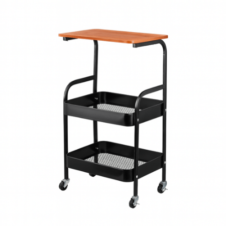 وحدة رفوف متحركة بسطح خشبي من اكسترا متجر منزلك