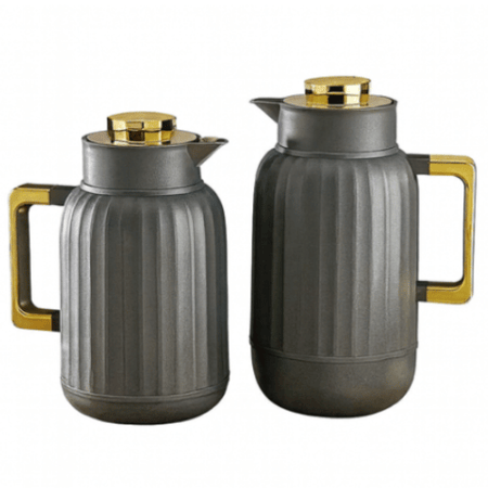 طقم ترامس شاي وقهوة رمادي من بيتروس متجر منزلك