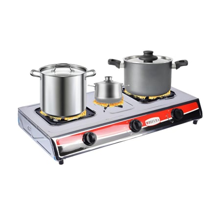 موقد سطحي غازي ثلاثة عيون من REFURA متجر منزلك