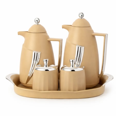 طقم ترامس شاي وقهوة 5 قطع من الأسطورة متجر منزلك