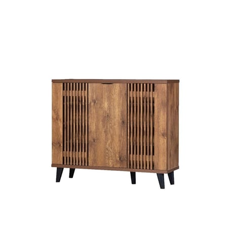 دولاب جزمة خشب متعدد الاستخدام 3 باب