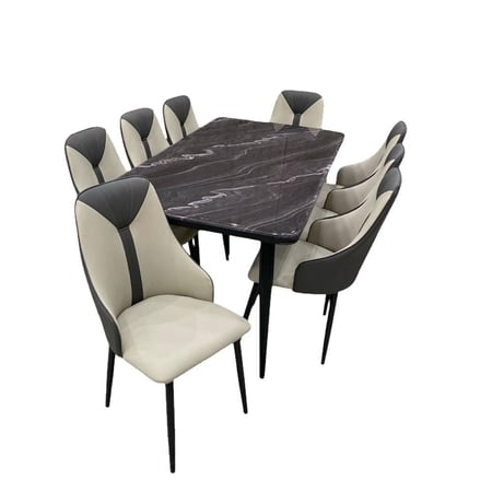 طاولة طعام رخام 8 كراسي