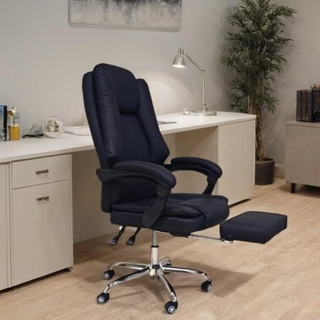 كرسي دوار مكتبي جلد