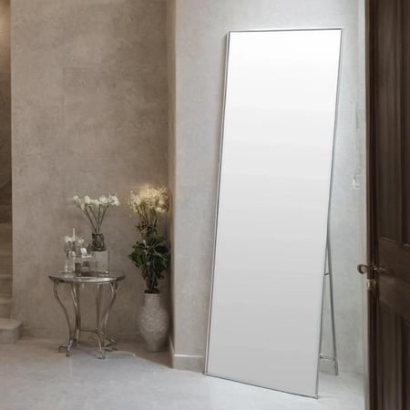مرايا ستاند فضي مقاس 65*180 سم