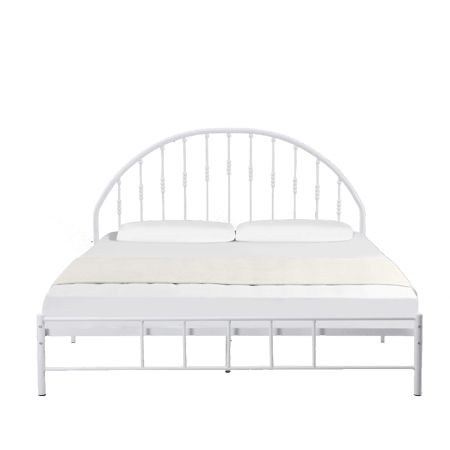 هيكل سرير حديد أبيض مودرن 200X180سم
