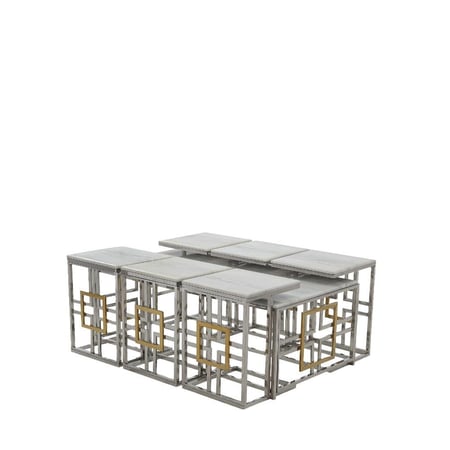 طقم طاولات شاي رخام 7 قطع