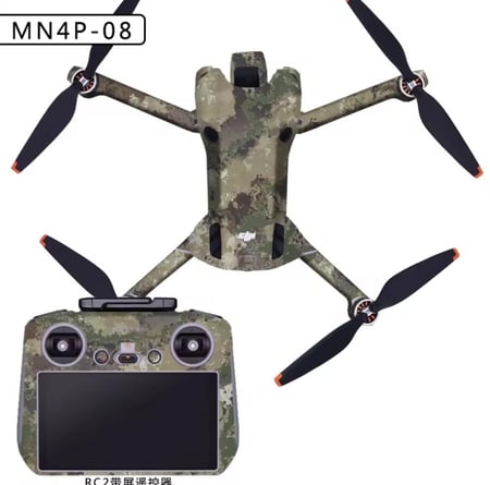 استكر حماية وتزيين لطائرة DJI Mini 4 Pro وريموت RC 2