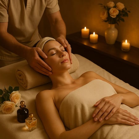 مساج بامبينو الملكي كامل الجسم  والرأس