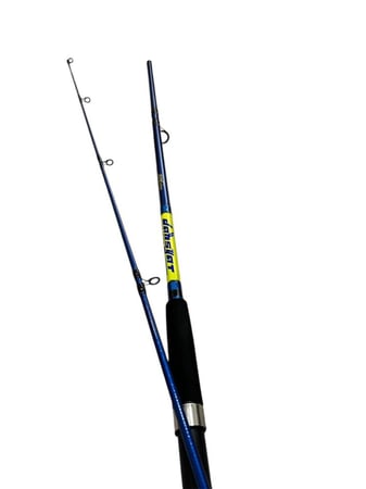 سنارة كاستنق  50-100g جاهزة قطعتين مع خيط حرير  + قبعة قش