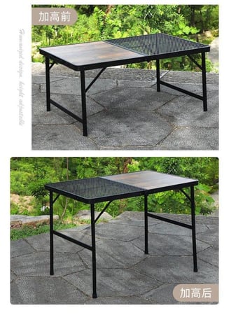 طاولة خشبية مع شبك تنشيف قابلة للطي بارتفاعين