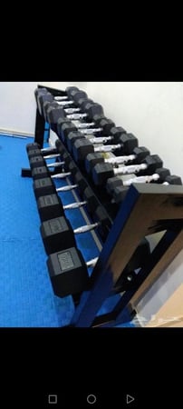 رف دامبل 3 طبقات للجيم المنزلي – MZEER | 3 Tier Dumbbell Rack