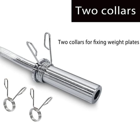 بار أولمبي متعرج الطول 120 سم