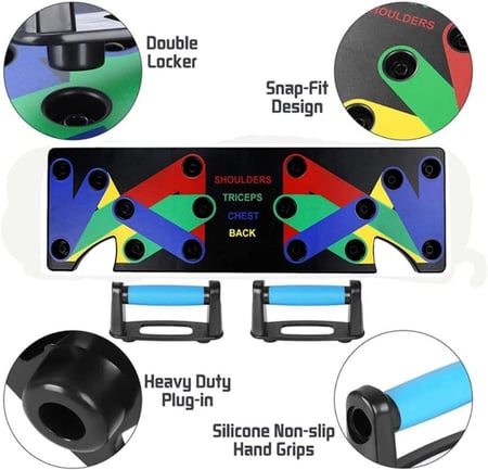 لوح تمارين الضغط 9 في 1 متعدد الاستخدامات
