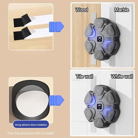 الة ملاكمة موسيقية مع قفاز