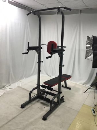 كرسي بنش تمارين متعدد الاستخدامات مع ستاند عقلة متوازي