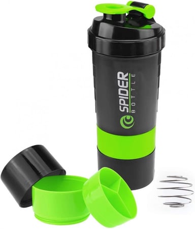 زجاجة بروتين مع 3 طبقات للتخزين