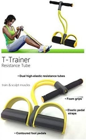 حزام مقاومة لشد الخصر واللياقة البدنية ودواسة لتمارين الايروبيك