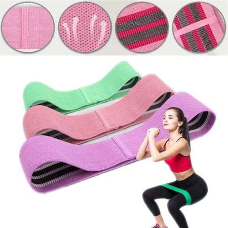 أربطة مقاومة لتمارين الوركين والأرداف والقرفصاء عدد3