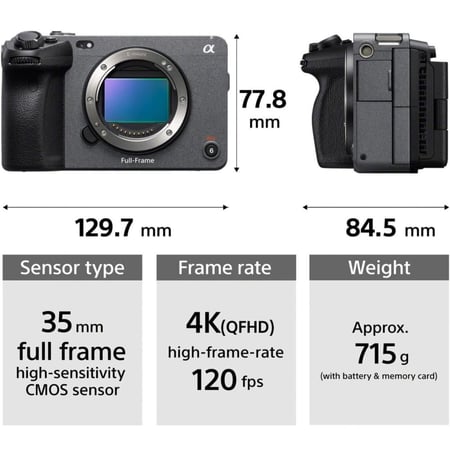 Sony Alpha FX3A ILME-FX3 | Full-frame Cinema Line Camera