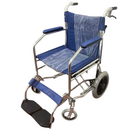 كرسي متحرك الالمنيوم خفيف الوزن مقاس 18 إنش
