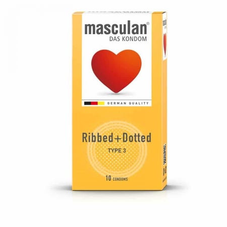 عازل طبى محبب وطرفه مضلع منتهى الاثارة -مسكولان