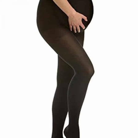 جوارب كاملة للحوامل مع ضغط تدريجي متوسط وخصر قابل للتمدد
