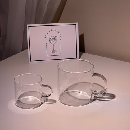 كأس زجاجي بسعة 300 مل