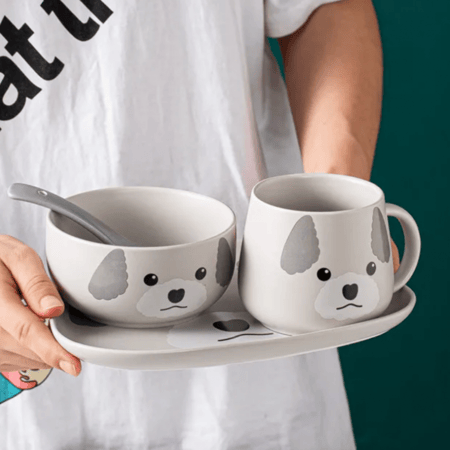 كوب مع صحن بسعة 320 مل