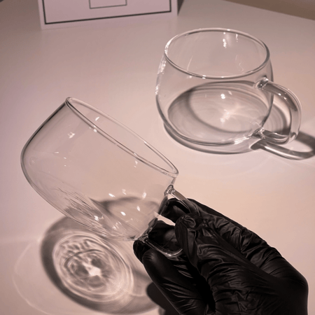 كأس زجاجي بسعة 350 مل و 275 مل