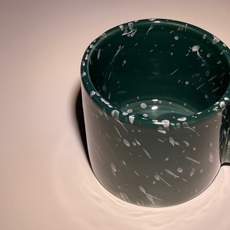 كوب رخامي اخضر بسعة 290 مل