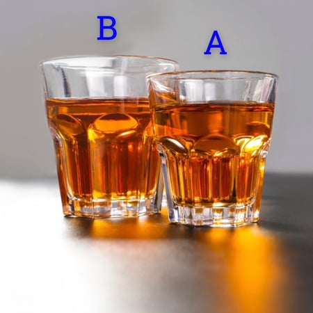 كأس زجاجي 110 و 210 مل