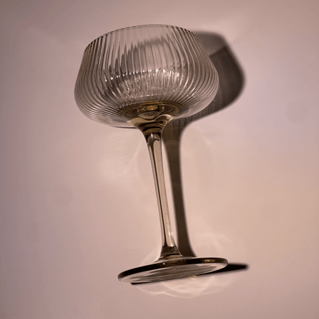 كأس نبيذ زجاجي 225 مل